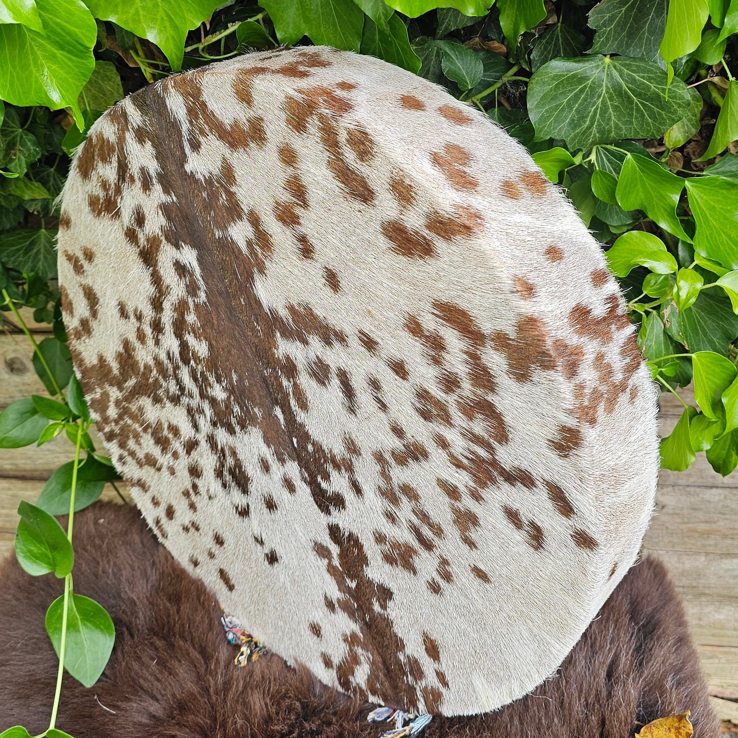 Goat Skin Furry Hunter Drum - 18"