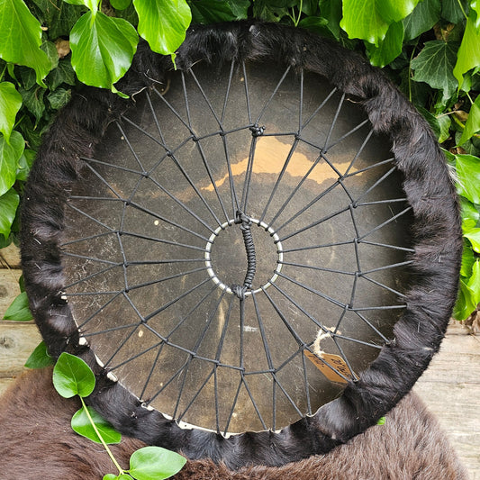 Black and White Slashed Bull Drum - 20"
