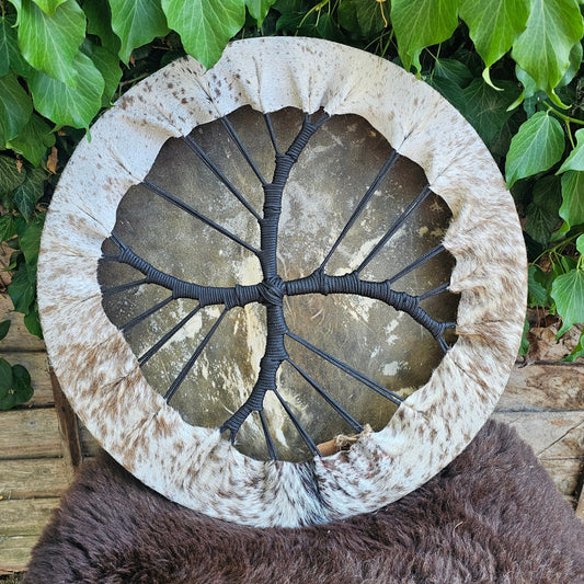 20" Shaved Fur Goat Skin Frame Drum