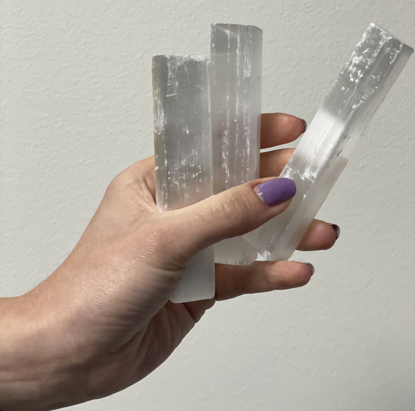 Selenite Stick Raw Crystal - 4"
