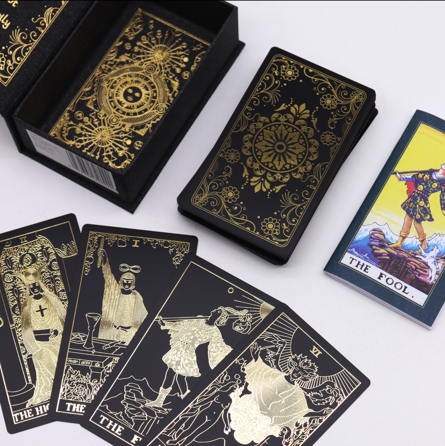 Gold Foil Tarot Set with Book - Gift Box