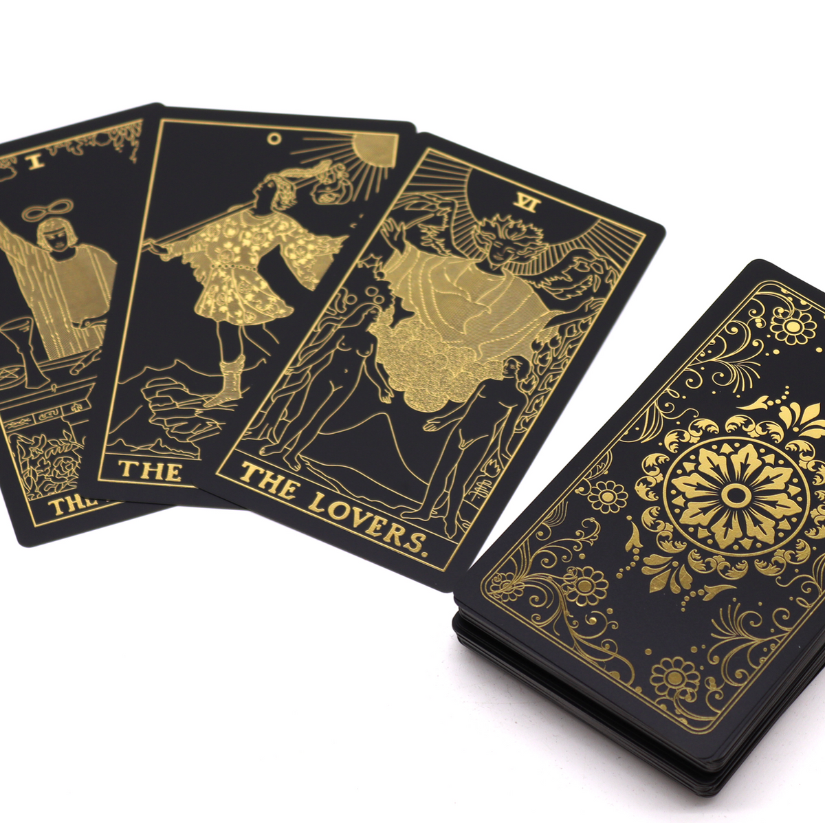 ACELION Rose Gold Tarotkaartenset – 78 Kaarten Met Prachtige Goudfolie Randen, Inclusief Gidsboekje, Perfect Voor Beginners En Verzamelaars