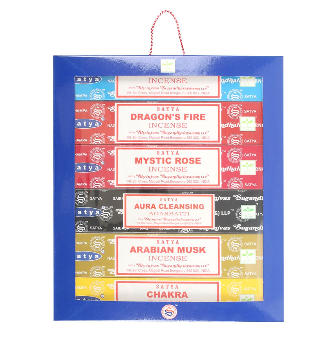 6 Pack of assorted fragrance incense sticks by Satya