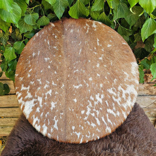 18" Goat Skin Frame Drum with Fur