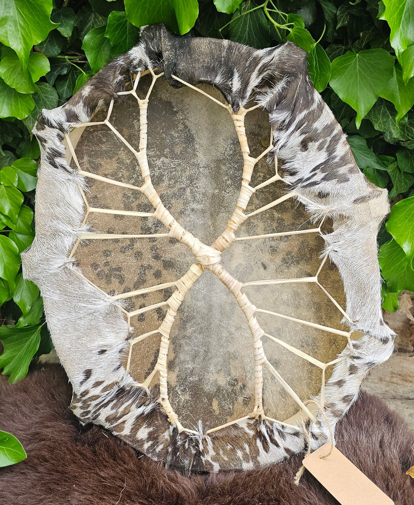 Goat Skin Siberian Oval Dum - 14" x 18"