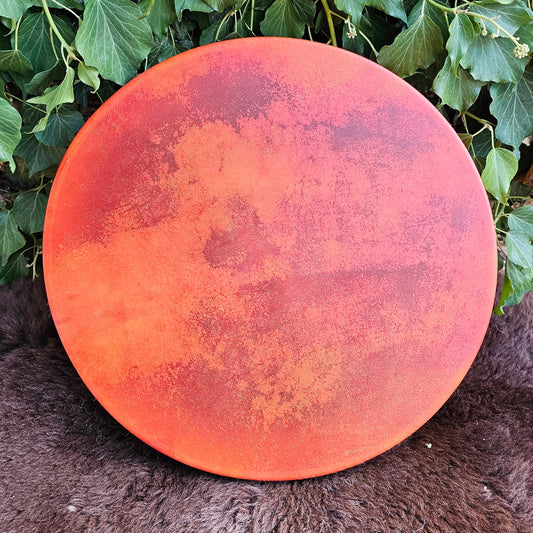 Full Moon Orange Drum 18" Dyed Vellum