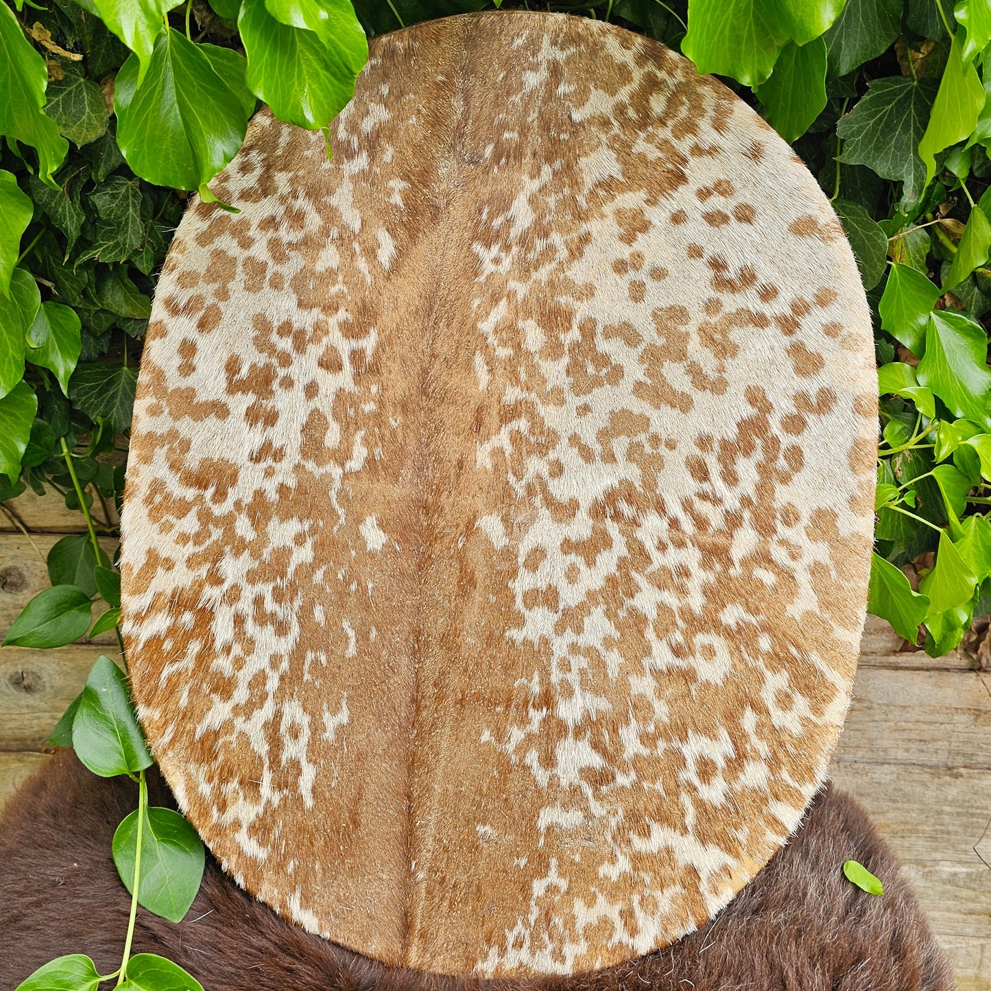 Goat Skin Furry Oval Drum - 18" x 20"