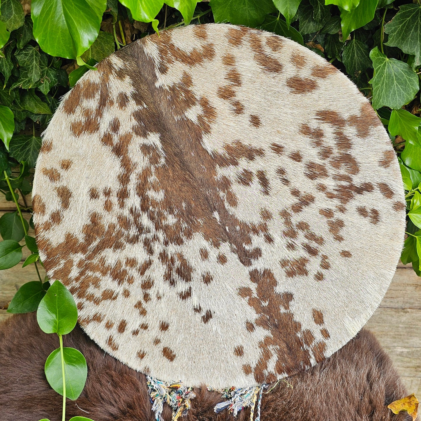 Goat Skin Furry Hunter Drum - 18"